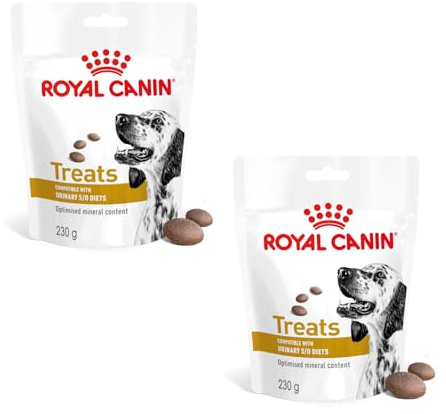 Royal Canin Veterinary Urinary S/O Treats | Doppelpack | 2 x 230 g | Snacks für Erwachsene Hunde Aller Rassen | Im wiederverschließbaren Beutel | Optimierter Mineralstoffgehalt