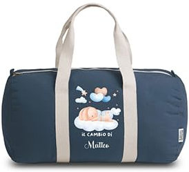 ''Il primo cambio di'' Borsone Personalizzato per Neonato Diversi colori disponibili Idea Regalo Natale Nascita Mamma per il cambio neonato ospedale per neogenitori da viaggio neo mamma rabbit