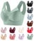 Gezqieunk Ladies Bras Packs, Comfort Bras for Women UK, Quarter Cup Bra, wmbra Posture Correcting Bra UK, Cleavage Cover up for Dresses, Sports Tops Women, Bralet, Bralette, Tube top, Woman Green