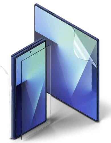 Ringke 3-in-1 Protector Pro Compatible con Samsung Galaxy Z Fold 7, 2 Protector Pantalla + 2 Protectores de Bisagra + 2 Protectores de Pantalla Exterior, Cristal Templado