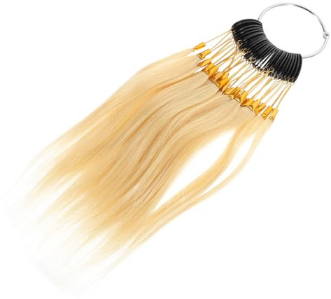 IMIKEYA Échantillons De Coloration Capillaire 30 Pièces Taille Moyenne Cheveux Humains Test Salon De Coiffure Professionnels Nuancier Beige Clair 9° Pour Test De Teinture