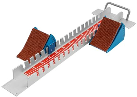 GIDRLL Leichtathletik Startblock multifunktional für Sprinten, tragbarer Wettkampf-Startblock aus Aluminium, 6 Winkel verstellbare Pedale für Innen- und Außenbereich (81 cm)