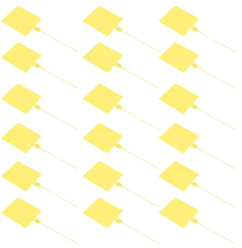 CIYODO 100 Pcs Plastic Cable Tags Labeling Ties Easy Identification Anti-Adjustment Sturdy Plastic for Network Cables and Wires in Workshops and Garages