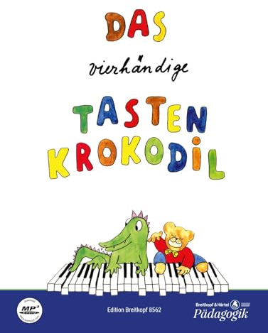 Das vierhändige Tastenkrokodil Leichte Klavierstücke für Kinder (EB 8562): 16 Leichte Klavierstücke für Kinder