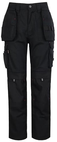 TuffStuff Men's 700 Extreme Work Trouser 30 Leg Regular, Black, 36W