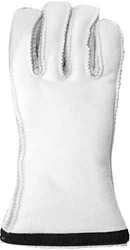 Hestra Heli Ski Liner 5-Finger Innenhandschuhe Unterziehhandschuhe Fingerhandschuhe Skihandschuhe Damen/Herren - Winter Herbst-Winter - 7 HS cremeweiß