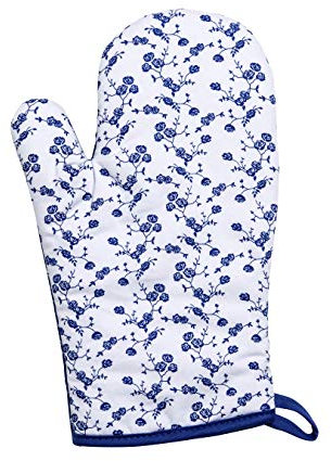 Premier Housewares Rose Single Oven Glove - Blue