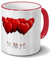 printplanet Tasse mit Namen Marie - Motiv Herzballons - Namenstasse, Kaffeebecher, Mug, Becher, Kaffeetasse - Farbe Rot