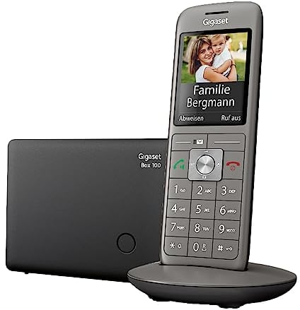 Gigaset CL660 - Schnurloses DECT-Telefon ohne Anrufbeantworter mit großem TFT-Farbdisplay - moderne Benutzeroberfläche, schlankes Design Telefon, anthrazit-metallic [Deutsche Version]