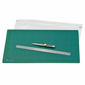 Ecobra Schneideset mit Schneideunterlage + Schneidelineal + Cutter