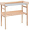 greemotion Pflanztisch mit Auflage, aus Kiefernholz, 78 x 37 x H83 cm, mit Zinkauflage, mit extra Ablage, mit Seitenrand, komfortable Arbeitshöh
