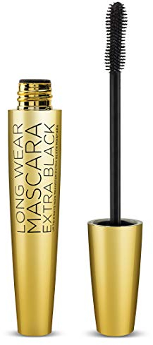 Stargazer Langlebige Mascara, extra schwarz, schweißfest, nicht übertragbare Formel mit Silikon-Präzisionspinsel.