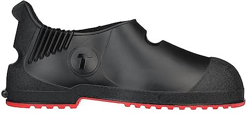 TINGLEY - 45811.XL Tingley Workbrutes G2 - PVC Overshoe - 5.5 Ht. - Black Upper - Red Sole - Cleated Outsole