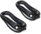 2pcs 3m Black DC Plug Extension Cable with Male to Female Connectors - 12V 5.5mm x 2.5mm Barrel Plug