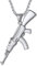 Richsteel ak 47 kette Silber Gewehr Kette herren Kette mit AK47 Anhänger mit Geschenkebox für damen und herren
