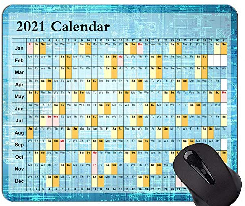 2021 Kalender Mouse Pad Lustige Mauspad-Matte mit Schaltungsformel