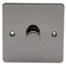 Schneider Electric Ultimate Flat Plate - Single 2 Way LED Dimmer Light Switch, 100 W/VA, GU6212LMBN, Black Nickel