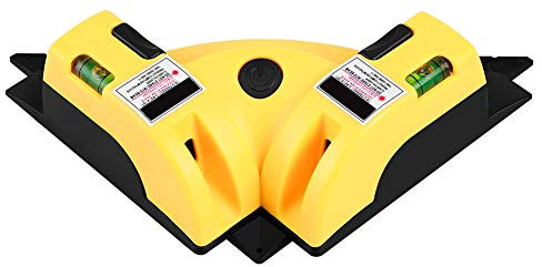 Niveles de láseres, ángulo recto de 90 grados Línea horizontal vertical Niveles de láseres Autonivelación con dos ventosas Para pisos, baldosas, paneles, accesorios de pared