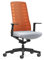 Interstuhl Bürostuhl Pure Active Edition - Der Bürostuhl der Sich Gewicht und Bewegung anpasst - ergonomische Smart-Spring Technologie - Made in Germany (1D-Armlehne, Orange | Hellgrau)