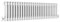 Traditional 2 Column Central Heating Radiator Horizontal Rads Cast Iron Style White 300x1190mm