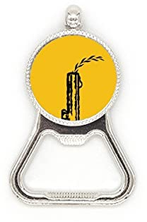 Flaschenöffner, Olivenzweig, aus Edelstahl, für Kronkorken