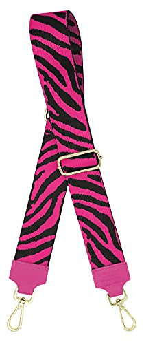 Italiandend® - Correa para bolso fabricada en Italia, correa para bolso de mujer ajustable, tamaño 125 cm x 5 cm, ideal para combinar con bolso de mano, bolso de hombro, bolso de hombro (fucsia)