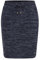 OXMO OXBirga Damen Kurzer Rock Sweatrock Midi mit elastischem Bund und Kordel, Größe:M, Farbe:Insignia Blue Melange (1940281)