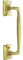 Ironmongery Solutions® Cranked Pull Handle for Doors, Front Door Pull, D Handle in Polished Brass Finish 300mm