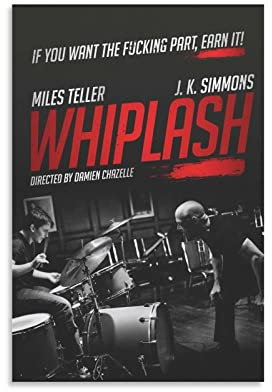 Whiplash Filmposter, dekoratives Gemälde, Leinwand, Wandkunst, Wohnzimmer, Schlafzimmer, Gemälde, 30 x 45 cm