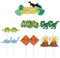 13Pcs Dinosaur Happy Birthday Cake Toppers,Dinosaur Cake Toppers for Boys,Boys Jungle Dinosaur Birthday Cake Decorations Cupcake Toppers for Girls,Kids,Baby Shower Birthday Dinosaur Party Supplies