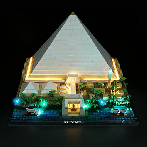 Led Licht-Kit für Lego Cheops Pyramide (Ohne Lego Set, Nur Lichter), DIY Beleuchtungs Set für Lego Architecture Great Pyramid of Giza 21058