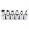 Lot de 6 douilles à cliquet 6,35 mm - Clé dynamométrique Torx étoile femelle E - Coffret de douilles E4 E5 E6 E7 E8 E10