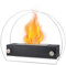 NEWIMAGE Tischfeuerstelle Feuerschale 25cm hoch Tragbarer Tischkamin Sauber brennender Bio-Ethanol-Kamin ohne Abzug für Partys im Innen- und Außenbereich(Schwarz)