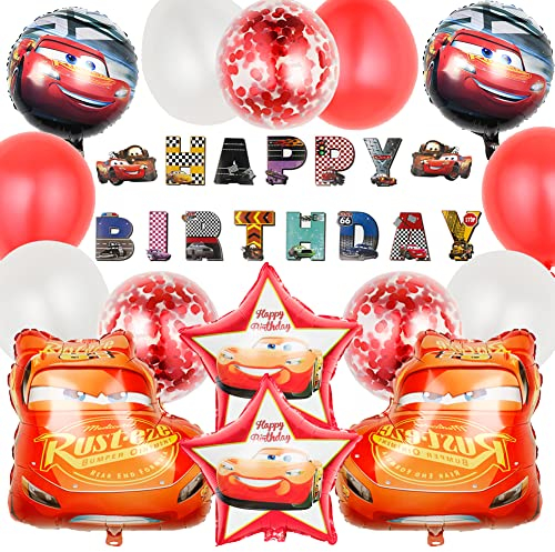 Cars Geburtstagsdeko, Babioms Cars Geburtstag Dekoration Set Kindergeburtstag Deko Geburtstagsdeko Cars Jungen Cars Kindergeburtstag Deko Cars Thema Geburtstag Deko für Dekorationen Themenpartys