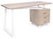 Decor Space Bureau de bureau et chambre porte pc en bois avec commode armande naturelle