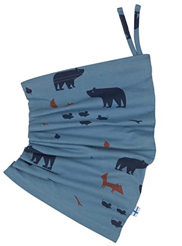 Finkid Tuubi Twist Blau - Vielseitiges Kinder Jersey Multifunktionstuch, Größe One Size - Farbe Dove