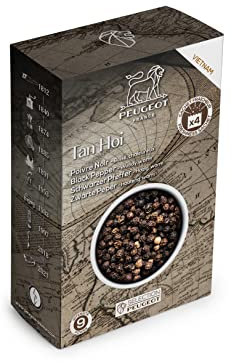 PEUGEOT - Sélection Epices - Poivre Noir du Vietnam - Poivre Tan Hoi - Origine Vietnam - Innovation Sachets Fraîcheur Triple Protection - 4x20g