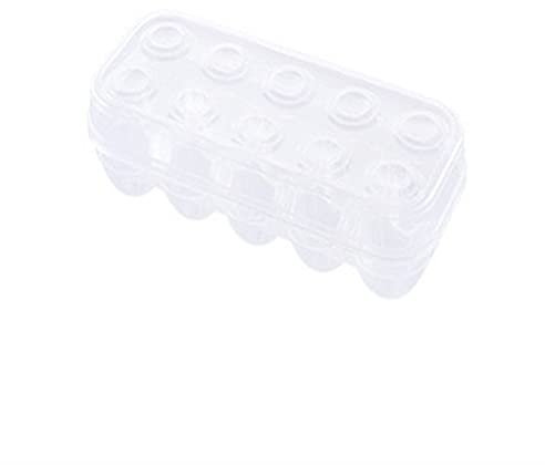 Egg Basket 10/15/24 Grids Egg Storage Box Egg Tray with Lid Kitchen Refrigerator Egg Box Rack Egg Storage Boxes(10 Grids)