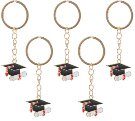 Operitacx 25 Pezzi Portachiavi Laurea Cappello Diploma Bomboniere Laurea Regalo Regali Di Per Studenti Con Anello Chiave Metallo Decorazione Per Infermieristica Bomboniere