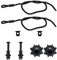 2 Stück Hutablage Clips,2 Stück Halteband Hutablage Universal,Kombinationssatz,Hutablage Haltebände,Band Halterung für den Kofferraum,Heckablage Strap (Kombination)