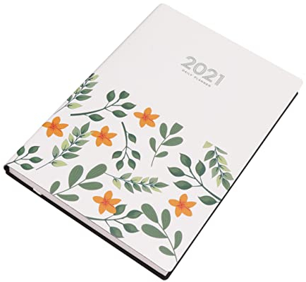 Operitacx Terminplaner Notizbuch Für Planungsbuch Mit Blumenmuster Zeitplanbuch Zum Aufzeichnen Von Notizen Und Ideen Wochenansicht Tägliche Raster Für To-do-listen