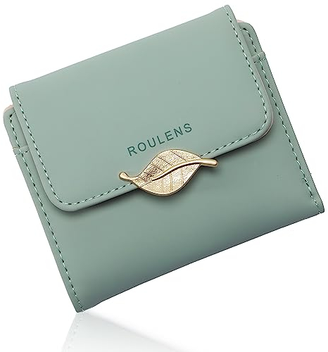 Roulens Damen Geldbeutel mit RFID Blockierung, Klein und im Kurzformat Portemonnaie Damen PU Leder Portemonnaie Kleine Brieftasche Geldbörse Für Frauen Die Farbe ist sehr schön mit Mehreren Fächern
