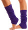 Lizzy Leg Warmers Rainbow Florescent Stripe | 80s Neon Teen Womens Adult Girl Fancy Dress Accessories Dance ware Hen Party Tutu Accessory | One Size (Purple)
