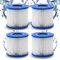 HAFIX® Poolfilter Pool Filter für Whirlpool Pool Gr. VI. Filterkartuschen Filter Kartuschenfilter für Poolpumpe Typ D. Filterkartusche für Swimmingpool. Papierfilter Cartridge Wasserfilter Pool 4 St.
