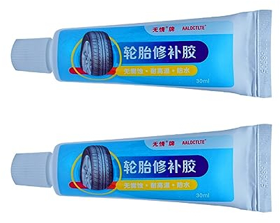 Voihamy 30ml Gummikleber | Reifen Reparatur Kleber | Reparaturkleber Für Autoreifen | Wasserfest Reifen Kleber | Hitzebeständiger Sekundenkleber Mit Schwarzer Paste Für Auto Motorrad Fahrrad