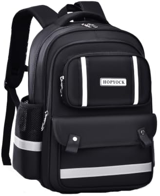 HOPYOCK Schulranzen Jungen Mädchen Reflektierend Rucksack 1. bis 6. Klasse | Mit mehreren Fächern Schulrucksack,Schultasche,Rucksack Grundschule Alter 4-12