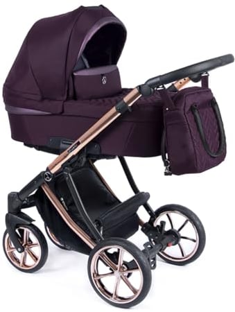 Coletto Kinderwagen-Set 2 in 1 Dante inkl. Sportsitz - 12 Teile - Schwarz