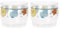 THUN, Set 2 Coppette Gelato in Vetro, Casa e Cucina, Linea Mare da Amare, 8.5 x 7 x 7 cm, 300 ml di Capienza