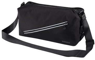 WATERFLY Umhängetasche Herren Schultertasche Damen Männerhandtasche Brusttasche Crossbody Sling Bag Messenger Crossbag Multifunktionale Tasche für Sport Reise Pendeln Radfahren Wandern