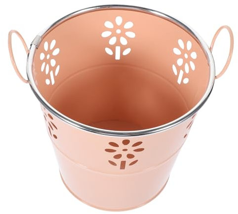 ORFOFE Eiserner Blumenkübel im Vintage-Stil Dekorativer Pflanztopf aus Eisen Rustikaler Blumenkübel für Blumen und Pflanzen Eiserner Eimer für Innenräume und Terrassen